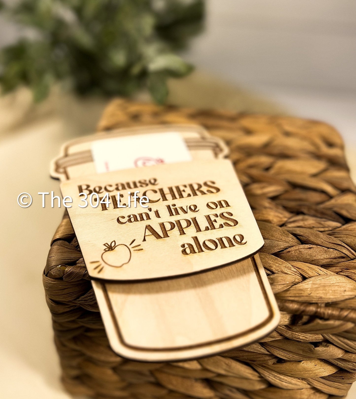Teacher Gift Appreciation Coffee Card Holder Back to School End of Year Present for Teacher Thank You Teacher School Gift Ideas Teacher Week