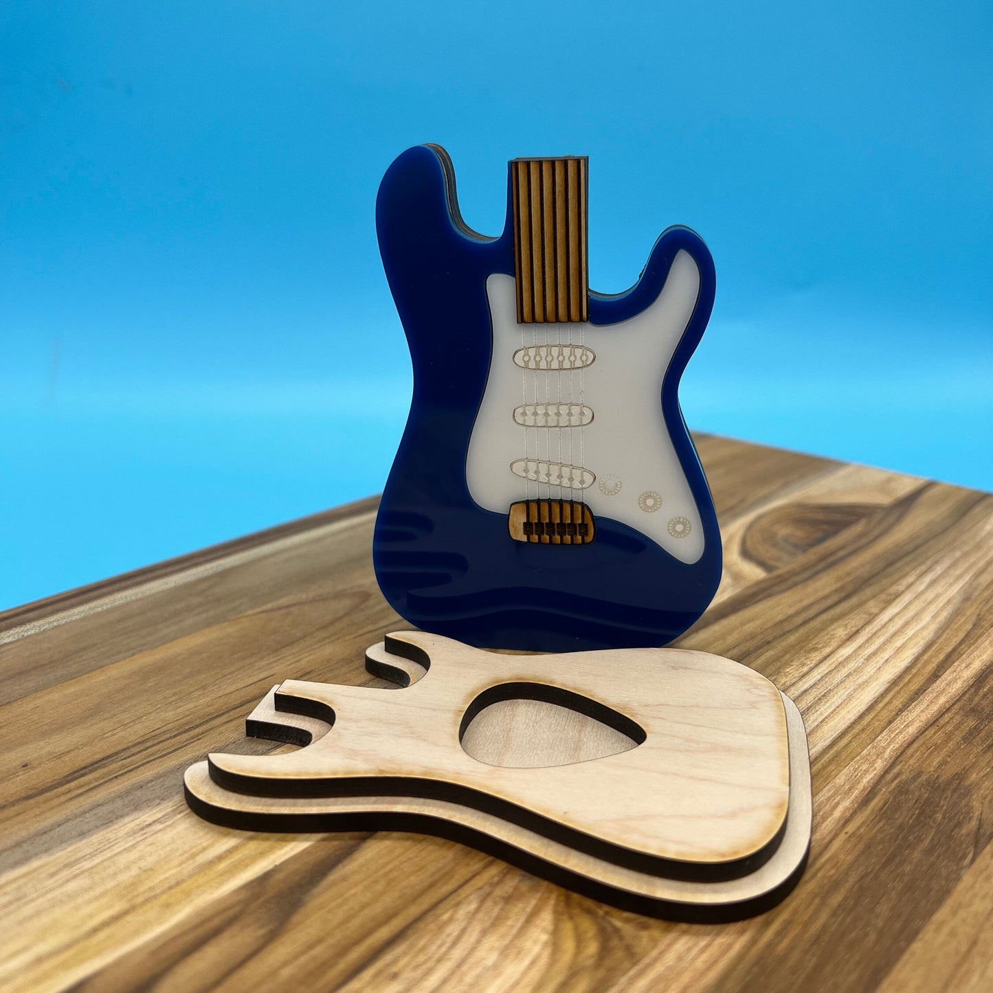Personalized Guitar Pick Holder: Custom Wood & Acrylic Case