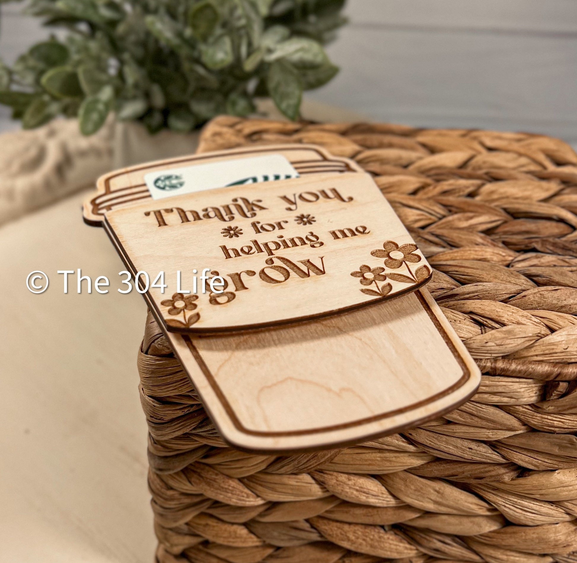 Teacher Gift Appreciation Coffee Card Holder Back to School End of Year Present for Teacher Thank You Teacher School Gift Ideas Teacher Week