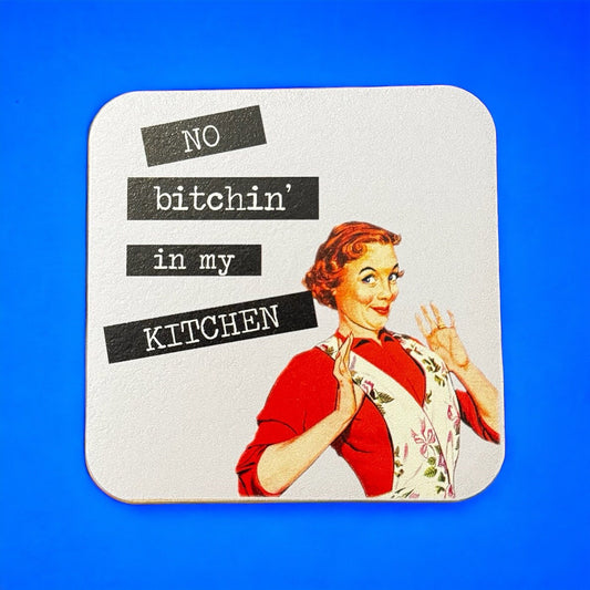 Funny 1950s Housewife Magnet: Retro Kitchen Humor
