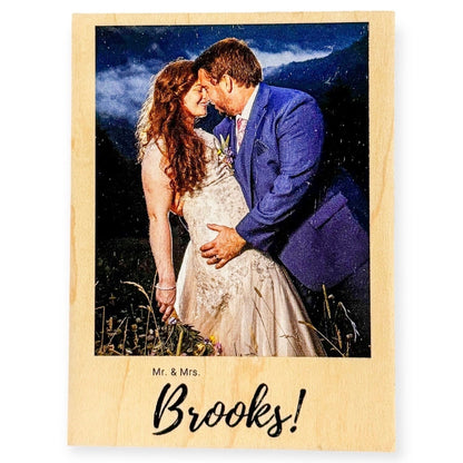 Wedding Photo Magnet Personalized Gift for Couple Custom Anniversary Gift for Him Fridge Keepsake Newlywed Bride and Groom Photo for Her