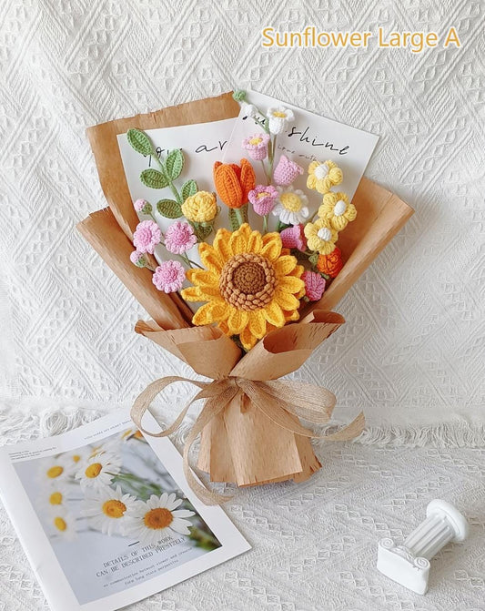 Crochet Sunflower Bouquet: Handmade Everlasting Gift