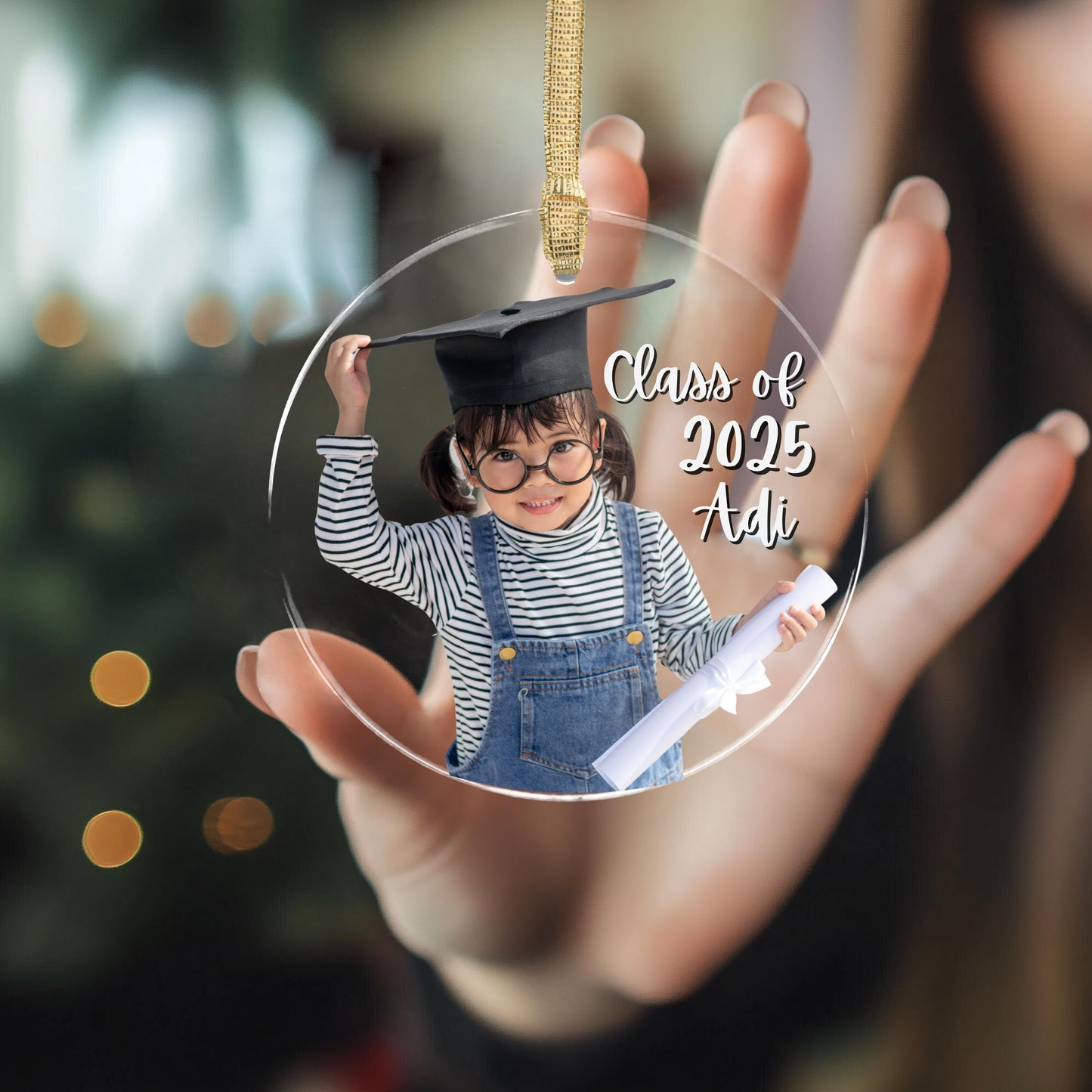 Personalized Kindergarten Graduation Ornament 2026 Custom Photo Grad Gift Preschool Graduate Keepsake Class of 2026 Ornament for Kids