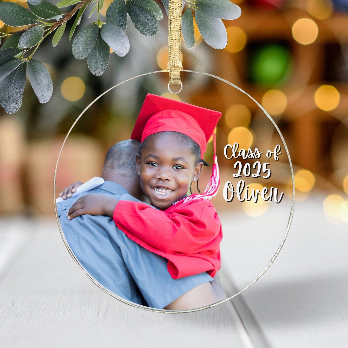 Personalized Kindergarten Graduation Ornament 2026 Custom Photo Grad Gift Preschool Graduate Keepsake Class of 2026 Ornament for Kids