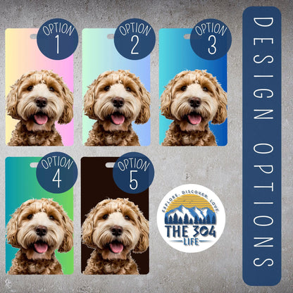 Personalized Pet Luggage Tag Custom Dog Photo Bag Tag Travel Gift for Pet Lovers Custom Cat Tag for Suitcase Backpack Carry On