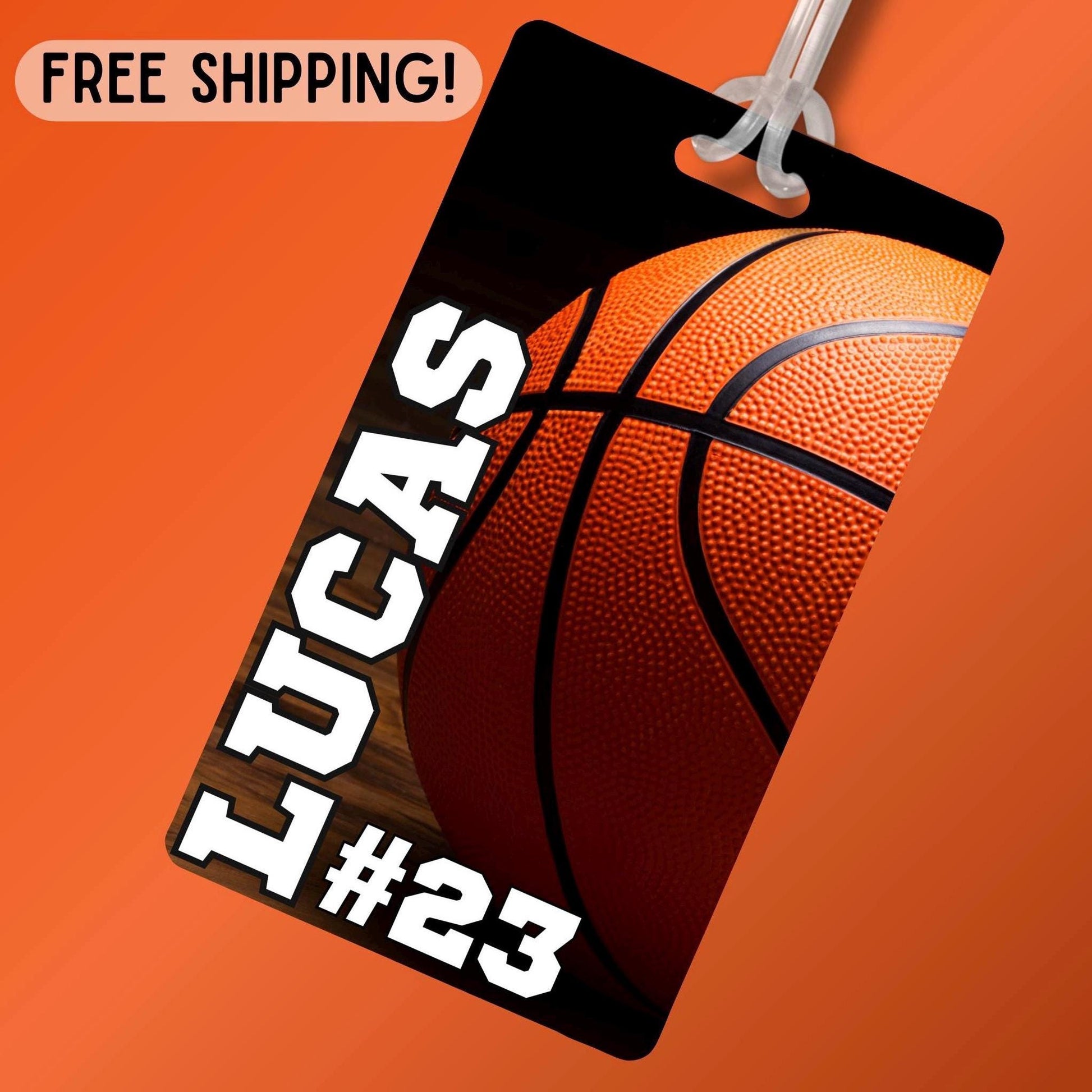 Personalized Basketball Bag Tag: Custom Team Player Gift
