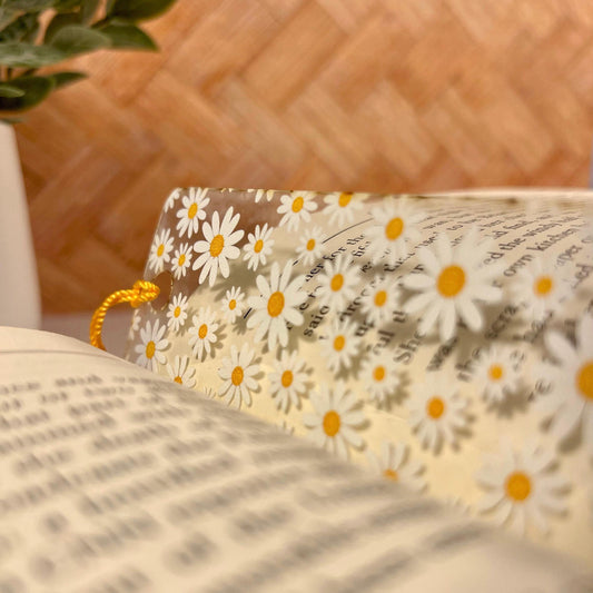 Daisy Bookmark with Tassel: Handmade Floral Reader Gift