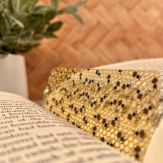 Honey Bee Bookmark for Nature Lovers with Tassel Handmade Gift Book Lovers Cute Bookmark Bumble Bee Bookmark Small Gift Idea for Bee Lover