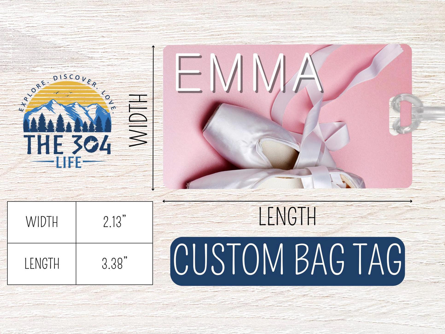 Personalized Dance Bag Tag: Custom Dancer Luggage ID
