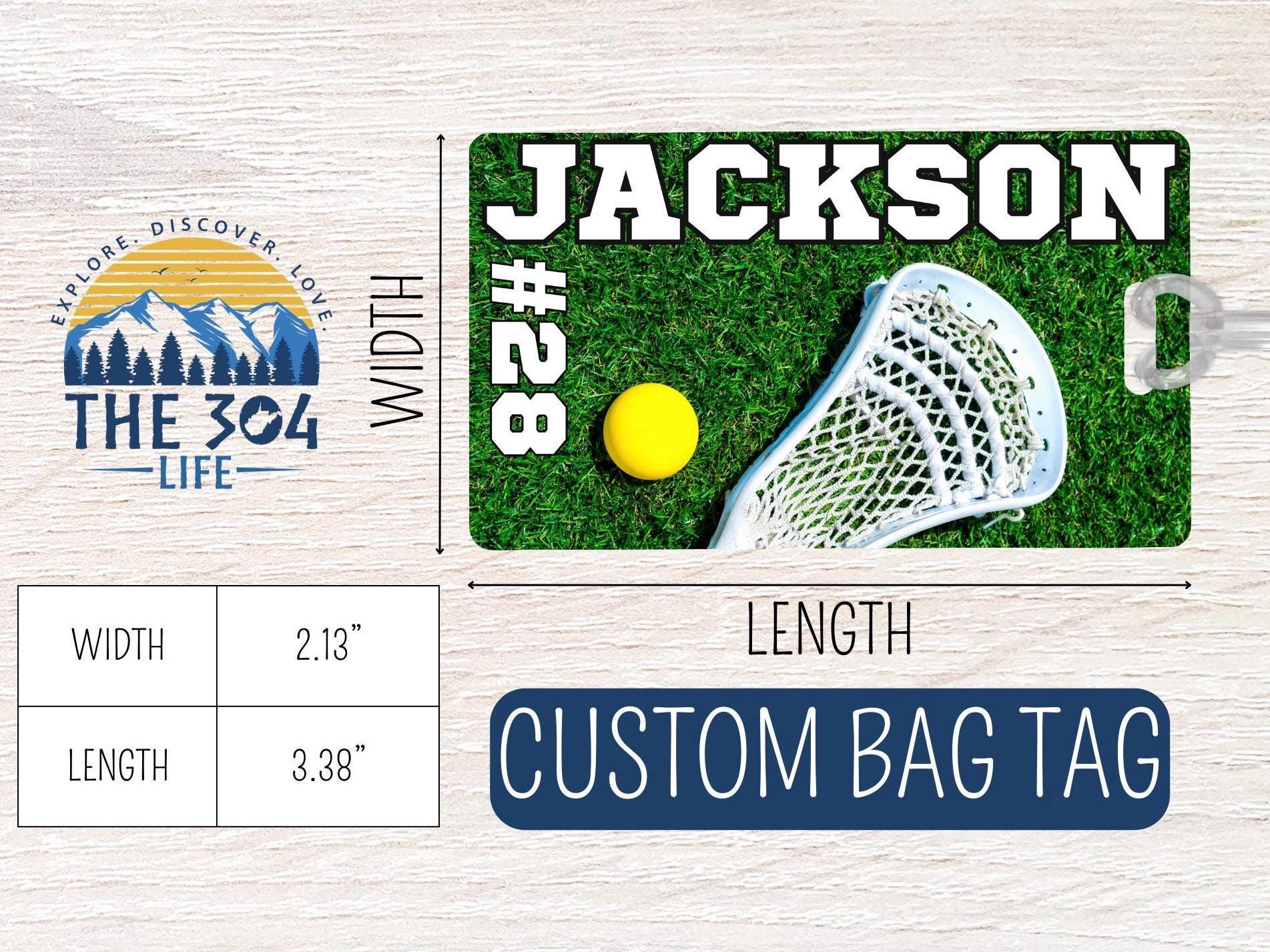 Personalized Lacrosse Bag Tag: Custom Team Player Gift