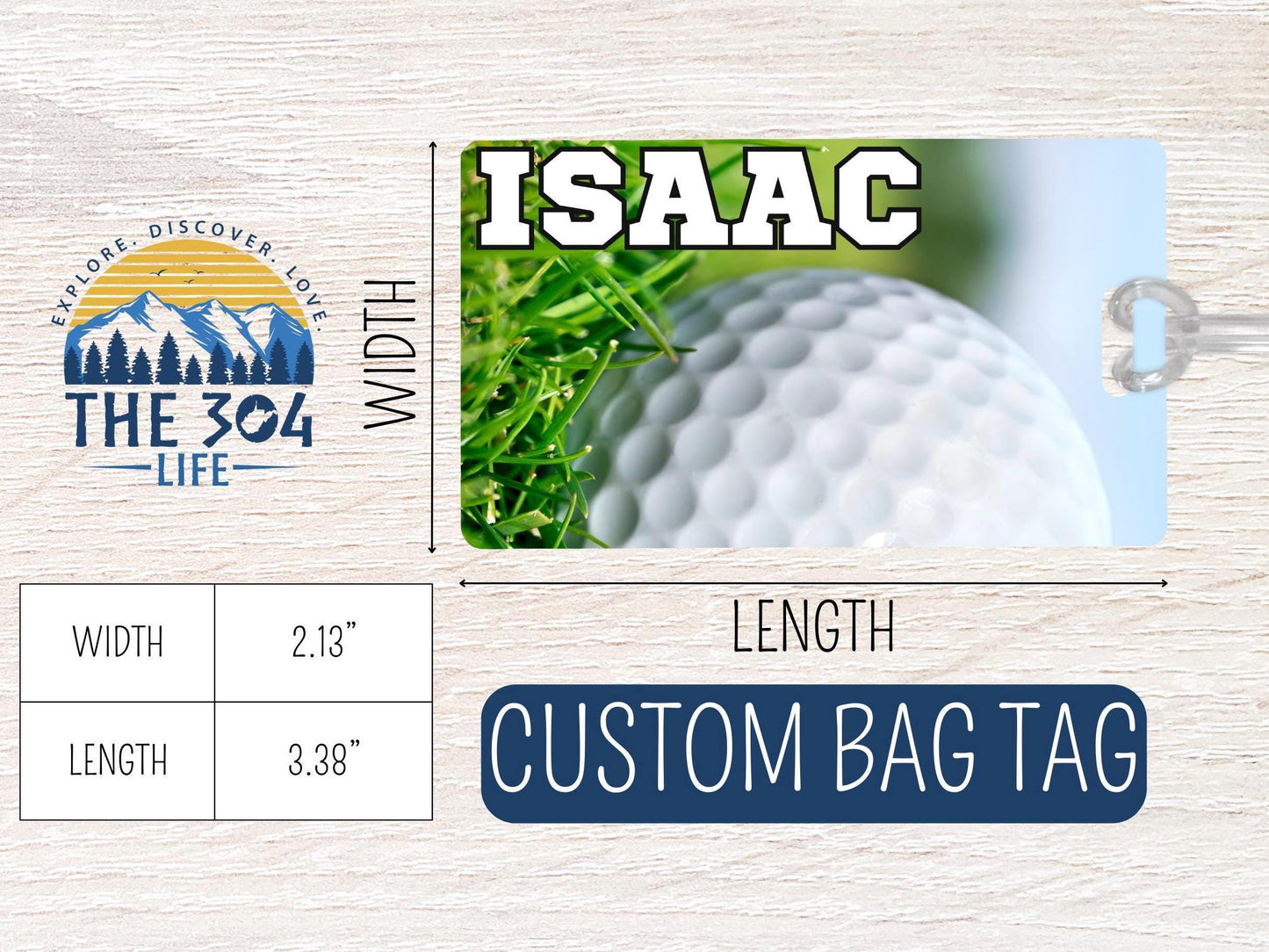 Personalized Golf Bag Tag: Custom Team Player Gift