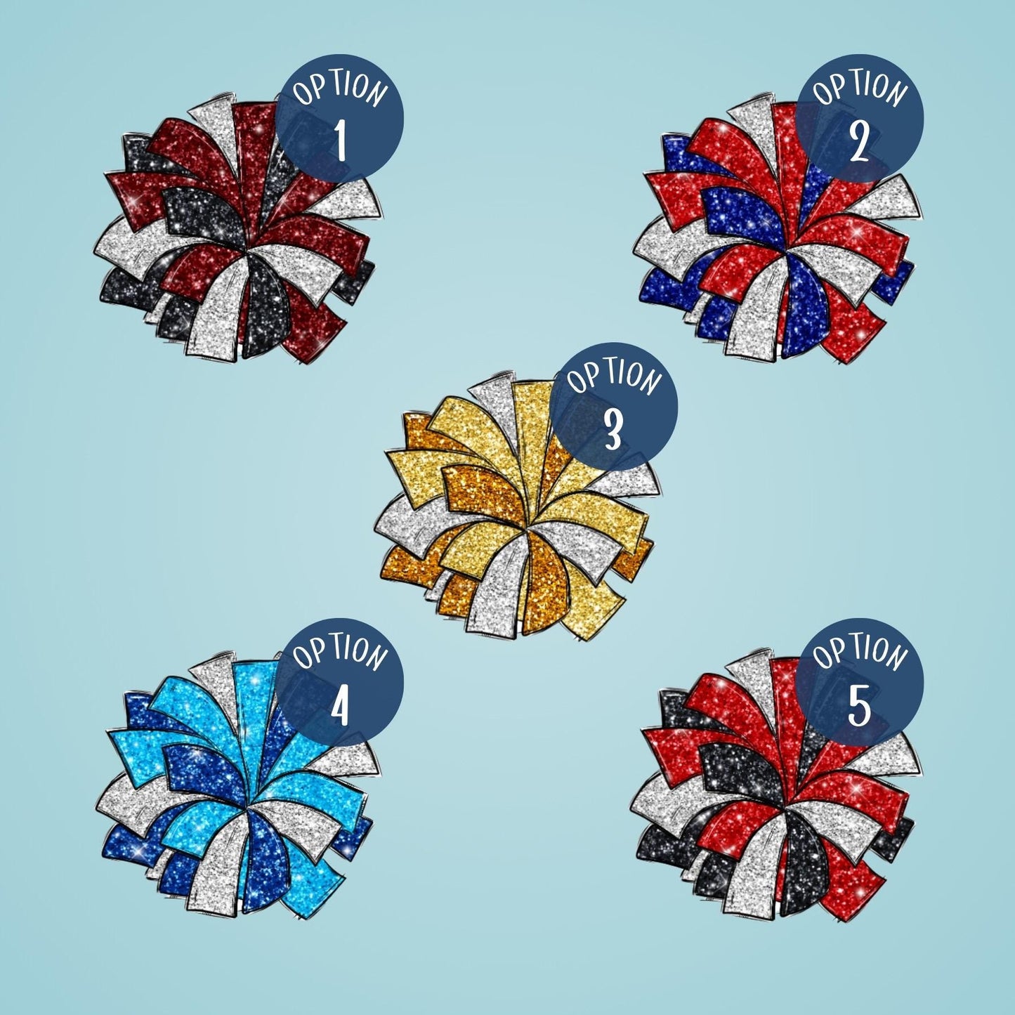 Acrylic Cheerleader Pom Pom Earrings: Spirit Squad Jewelry