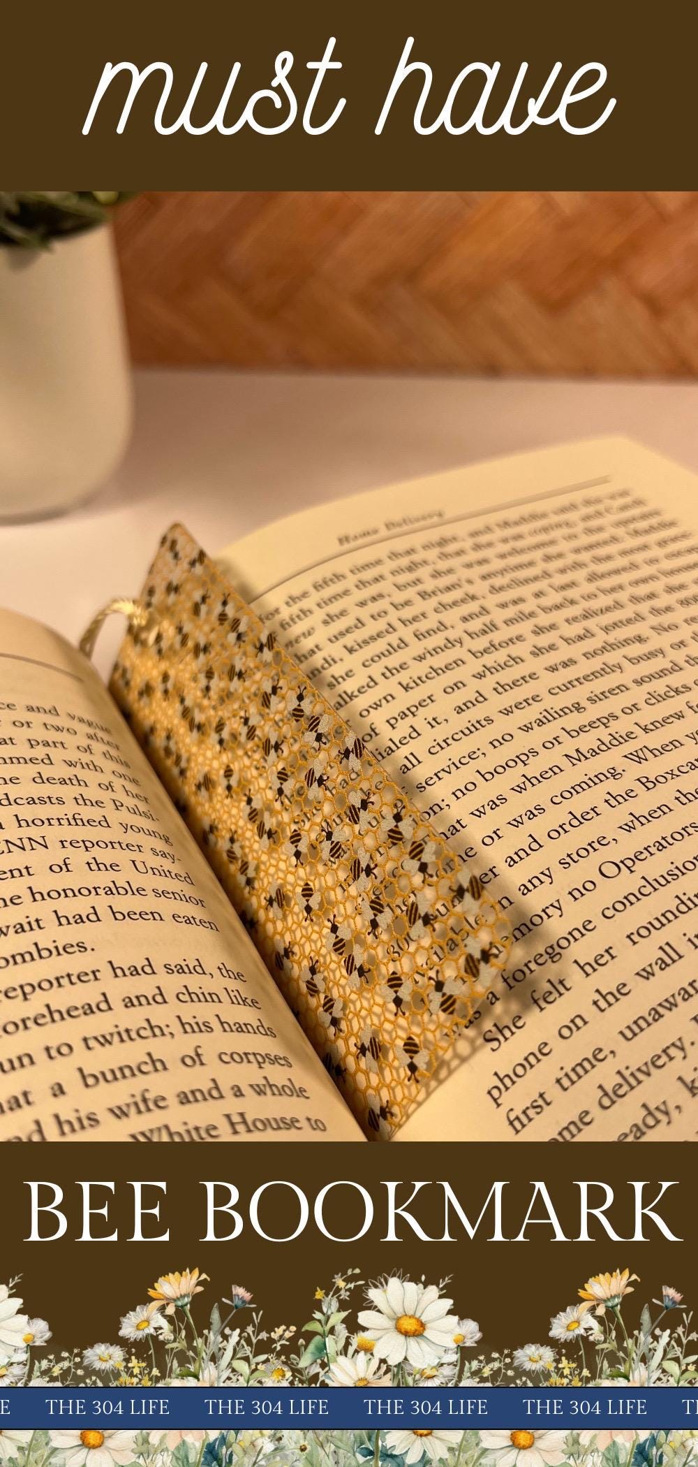 Honey Bee Bookmark for Nature Lovers with Tassel Handmade Gift Book Lovers Cute Bookmark Bumble Bee Bookmark Small Gift Idea for Bee Lover