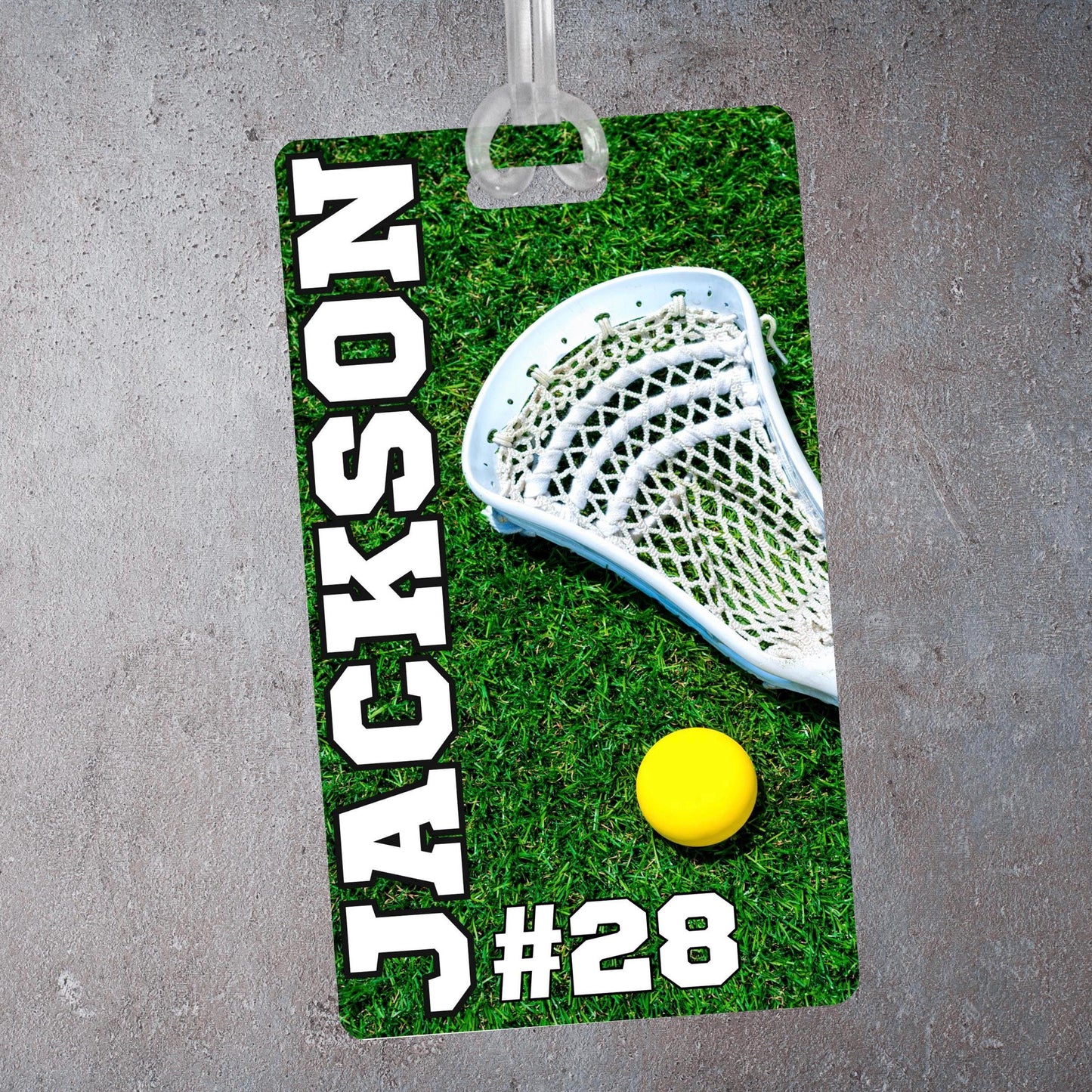 Personalized Lacrosse Bag Tag: Custom Team Player Gift