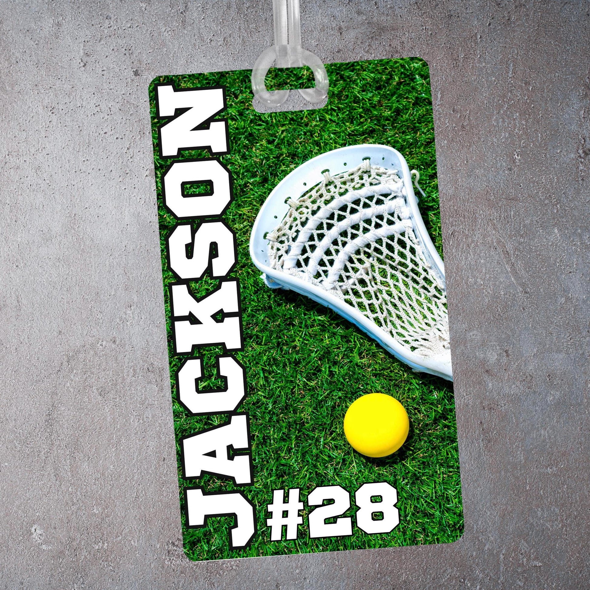 Personalized Lacrosse Bag Tag: Custom Team Player Gift