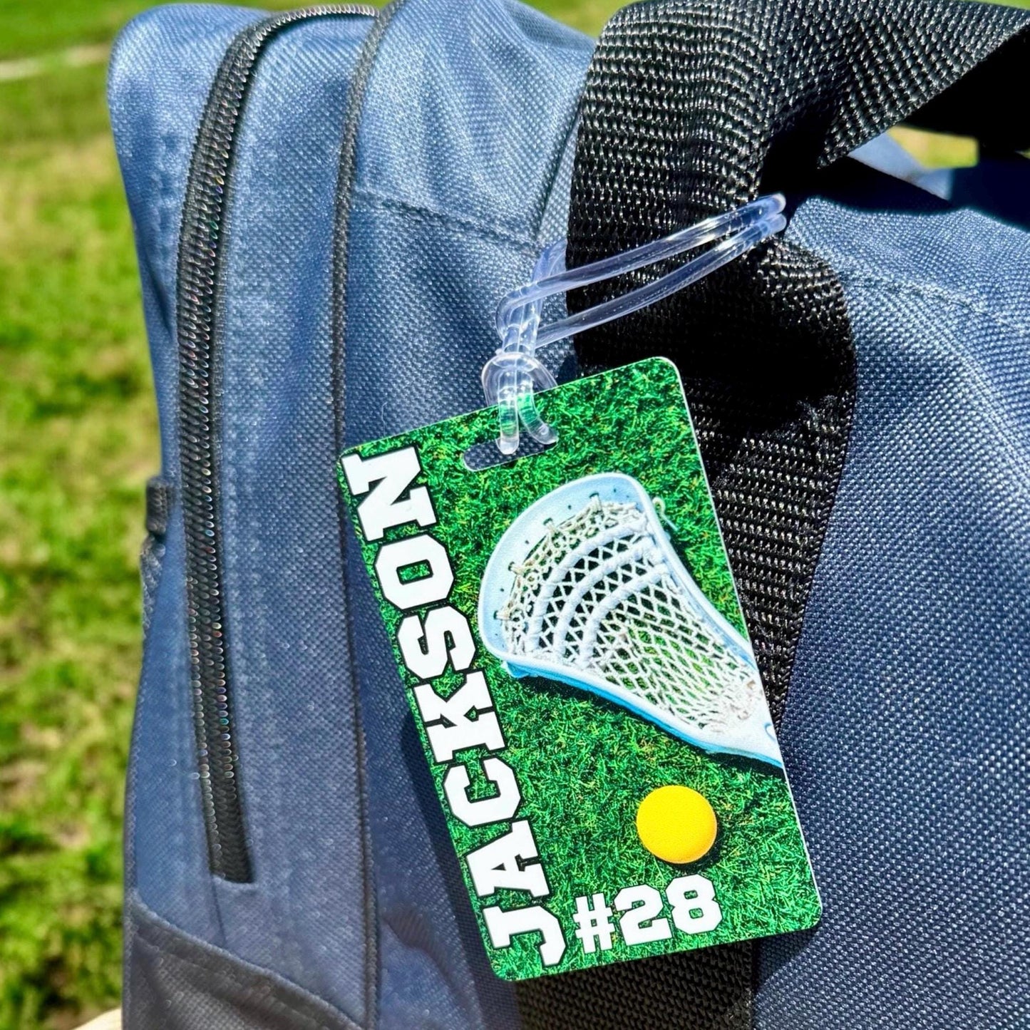 Personalized Lacrosse Bag Tag: Custom Team Player Gift