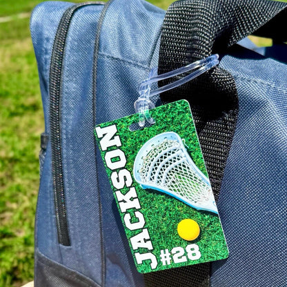 Personalized Lacrosse Bag Tag: Custom Team Player Gift
