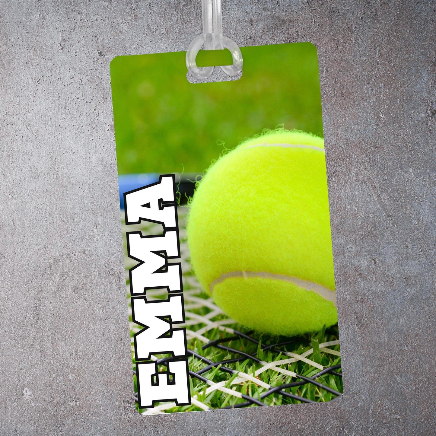 Personalized Tennis Bag Tag: Custom Team Player Luggage ID