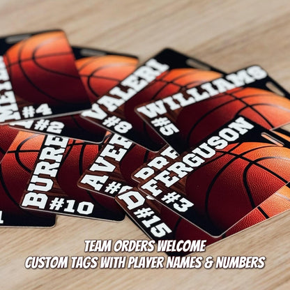 Personalized Basketball Bag Tag: Custom Team Player Gift