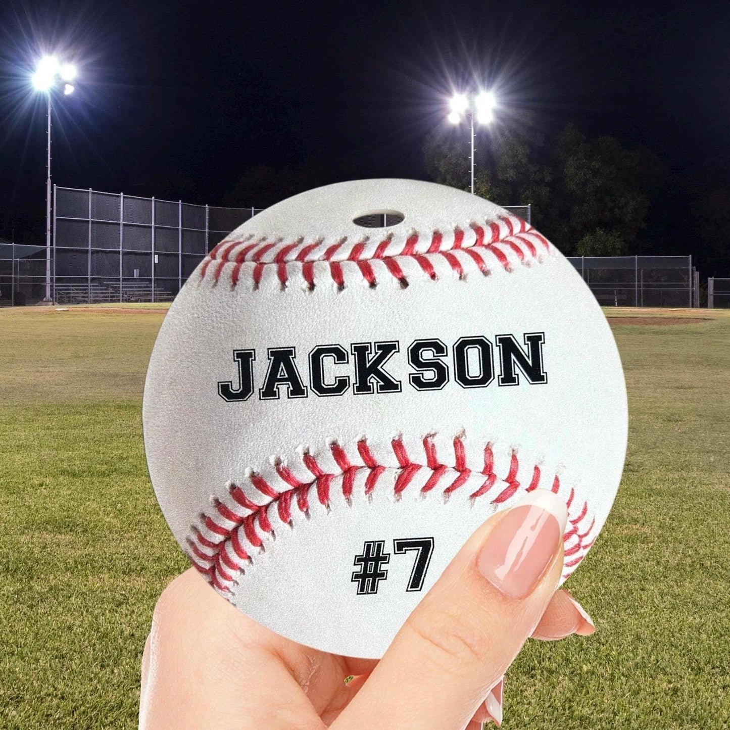 Personalized Baseball Bag Tag: Custom Team Player Name & Number
