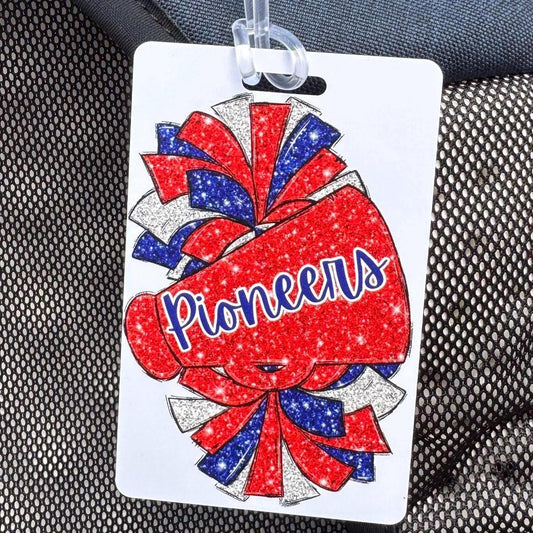 Personalized Cheer Team Backpack Tag Custom Name Cheerleader Gift Team Spirit Accessory Travel Cheer Bag Tag Senior Cheer Gift for All Star