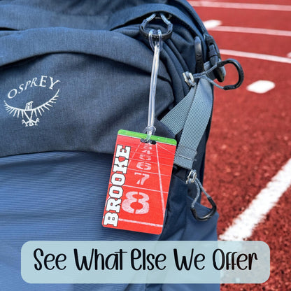 Personalized Cross Country Bag Tag for Runners XC Team Backpack Tag Custom Luggage ID Name Tag Track and Field Gift Athlete Tag Bulk Order