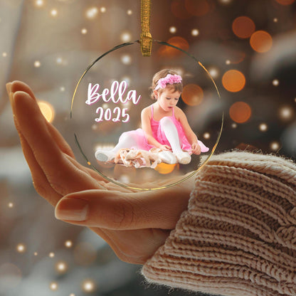 Personalized Dance Ornament Custom Photo Keepsake Recital Gift Christmas Tree Decoration Yearly Milestone Dance Mom Dad Teacher Gift Acrylic